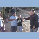 thumbnail Handing over the keys to Eduardo and Lupita, Isaac's dad and mom.